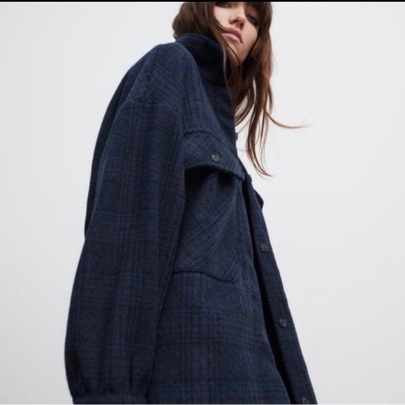 NWT ZARA The SoHo Wool Blend Overshirt - Picture 2 of 4